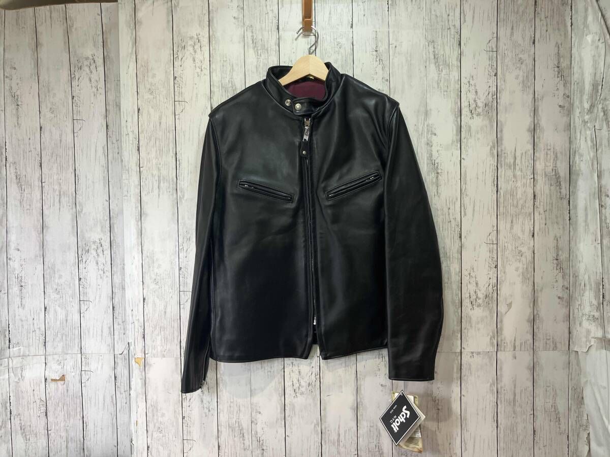 SCHOTT 641 XX ショット シングル レザー ライダースジャケット 革
