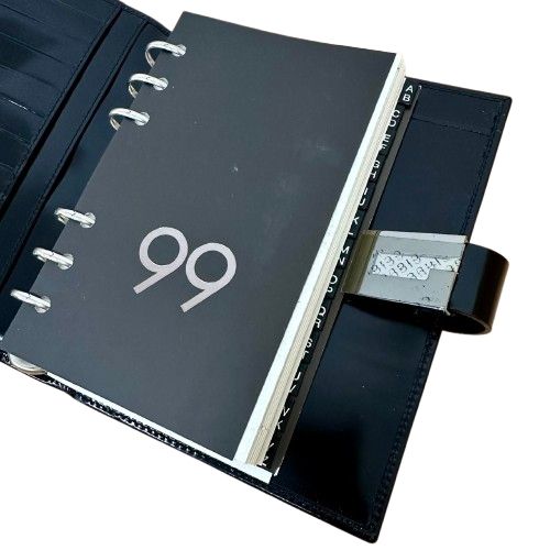 GUCCI グッチ 手帳カバー 6穴式 0912 パテントレザー システム手帳 折り紙 文具セット