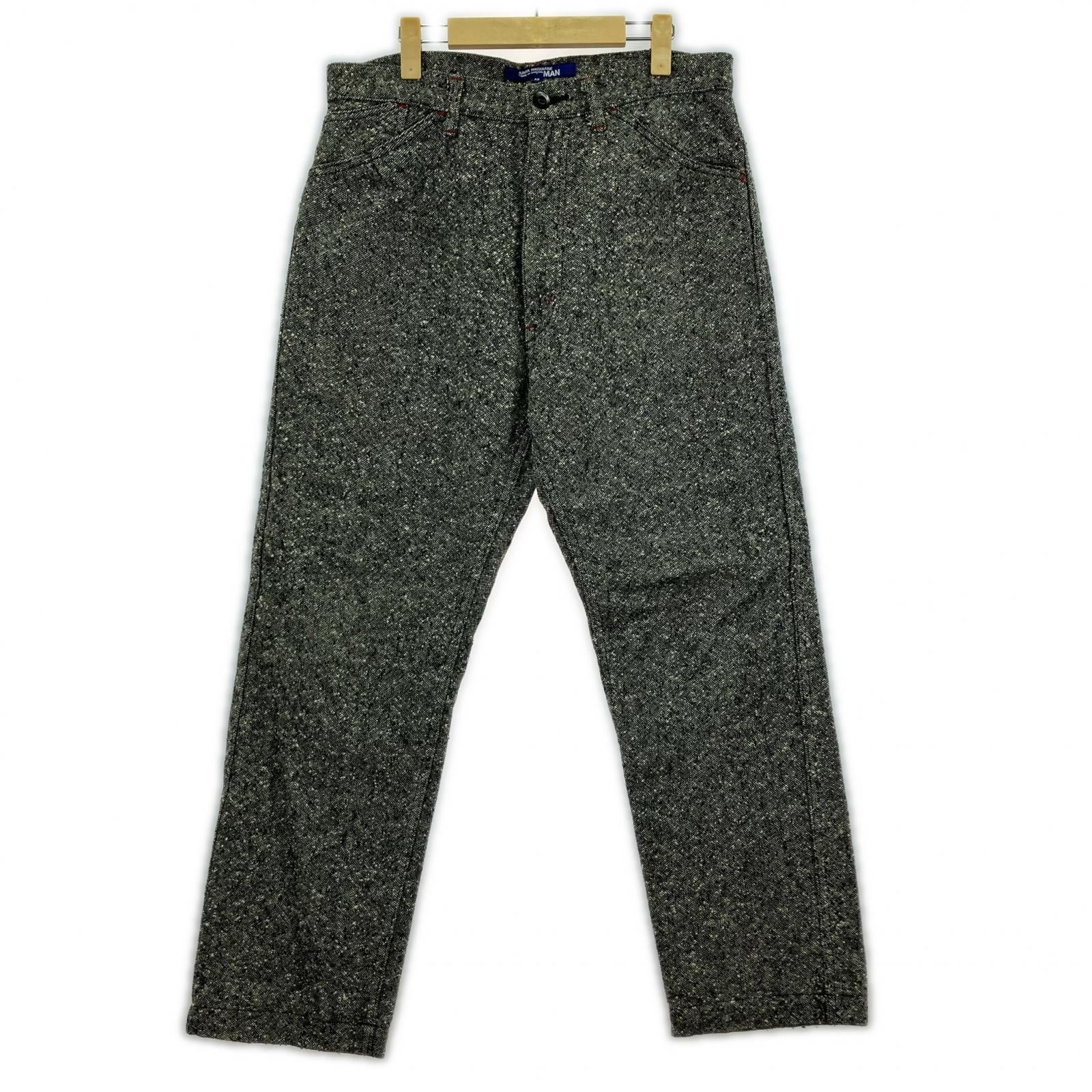 JUNYA WATANABE COMME des GARCONS MAN シンチバックウール混パンツ XS