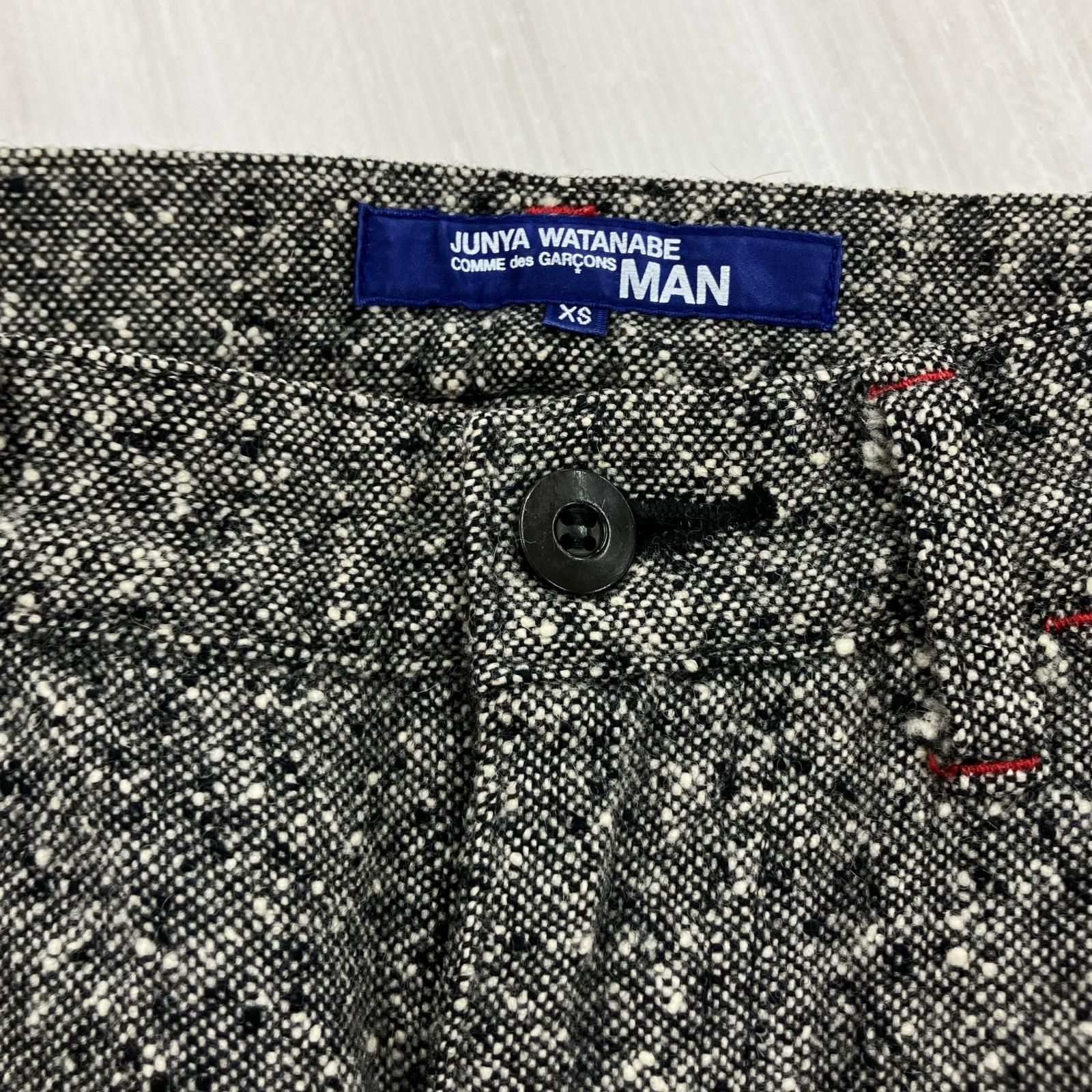 JUNYA WATANABE COMME des GARCONS MAN シンチバックウール混パンツ XS