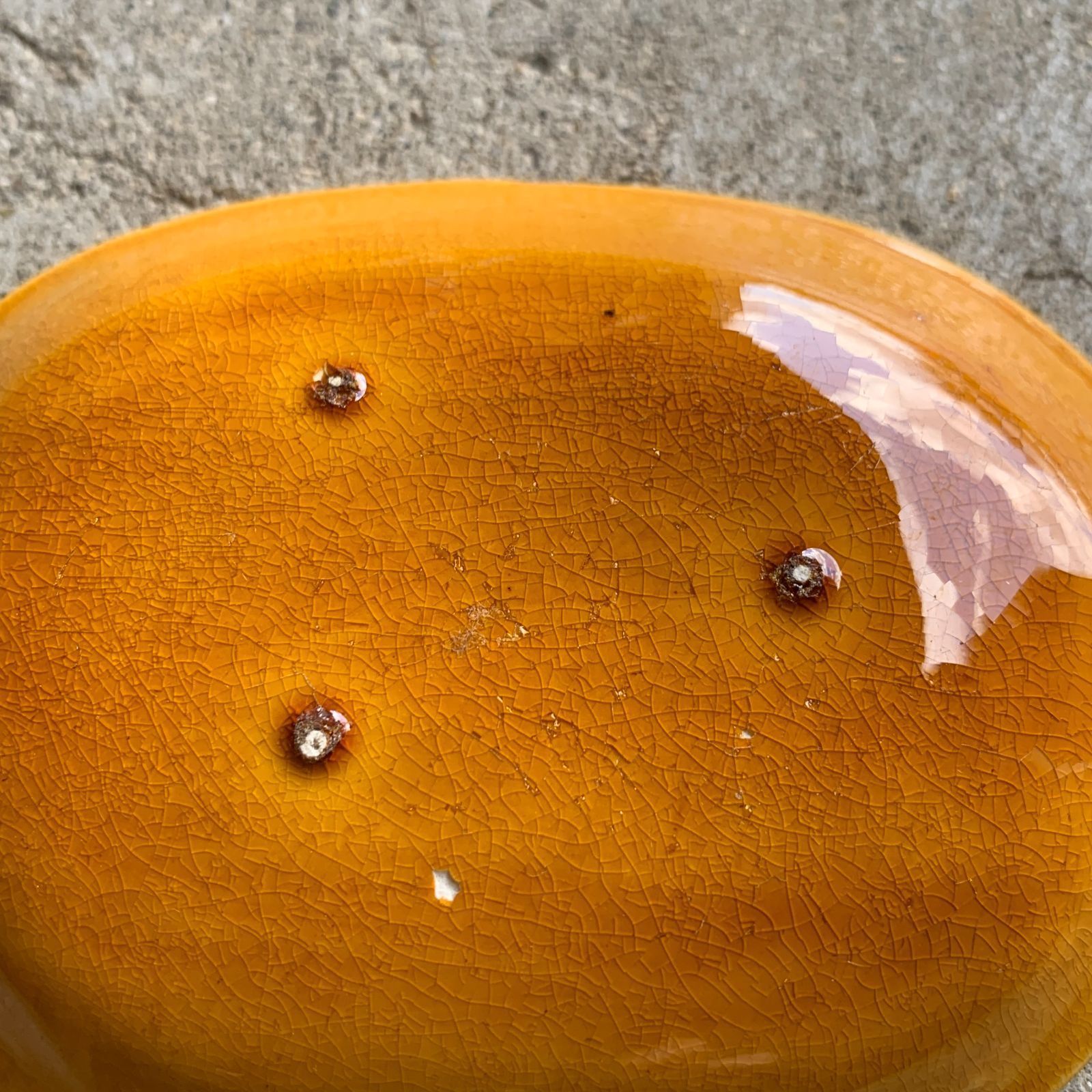 珉平焼 黄釉浮彫龍紋小判皿 小皿 豆皿 小判型 /HM-0182 - メルカリ