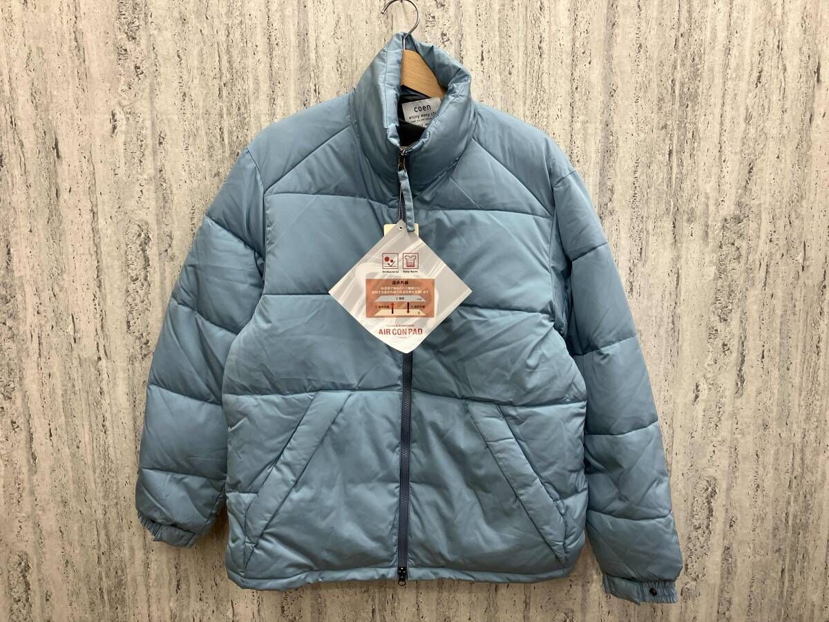coen AIRCONPAD コーエン 中わた ジャケット ライトブルー Mサイズ