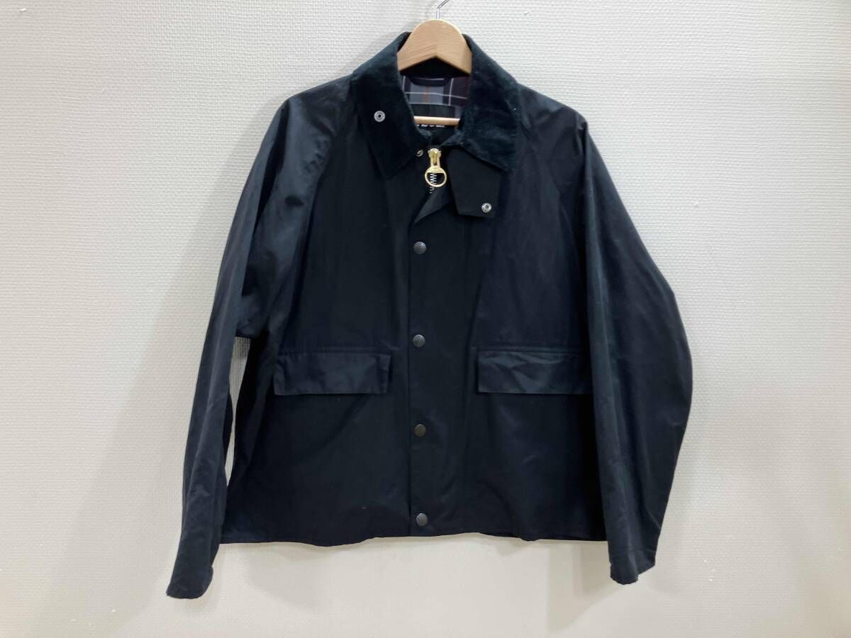 BARBOUR バブアー 単衣ジップアップジャケット 単衣アウター ジップジャケット ジャケット 黒 38 秋