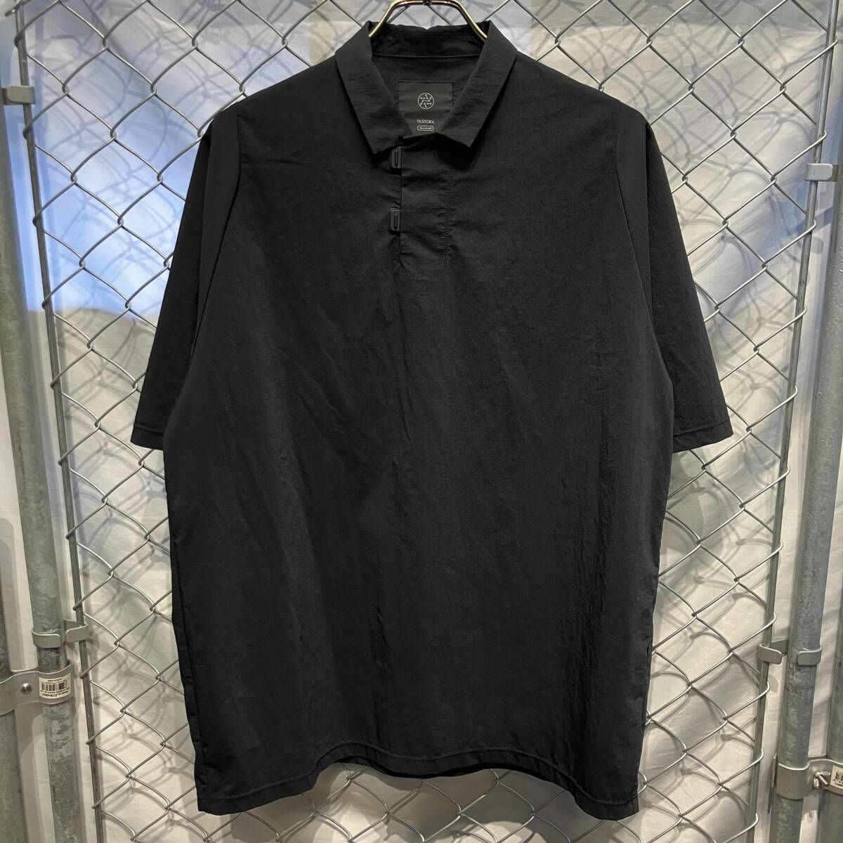 TEATRA 半袖ポロシャツ CAPSULESNAP POLO SHIRT DR ナイロン混