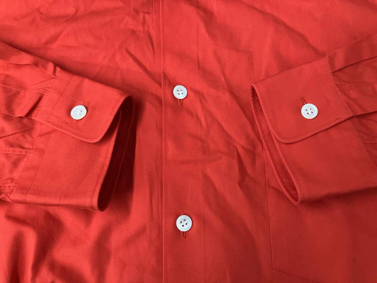 COMME des GARCONS HOMME PLUS 長袖シャツ 朱色 レッド size:L AD2018