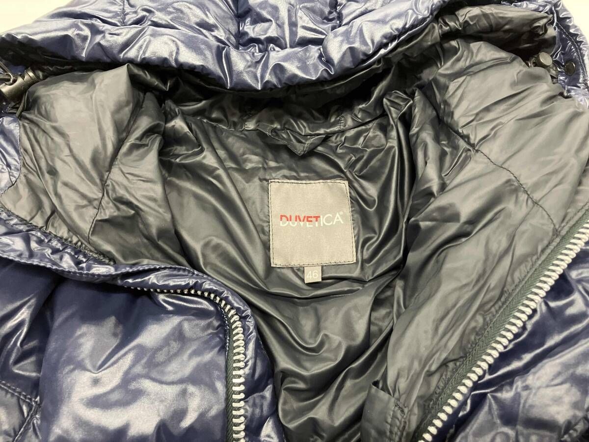 DUVETICA ダウンジャケット デュベティカ フーデットダウン ネイビー size46