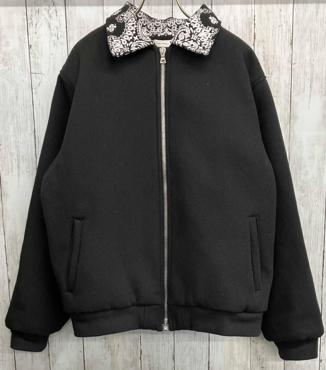 ASKYURSELF PAISLEY COLLAR VARSITY JACKET アスクユアセルフ ジップ