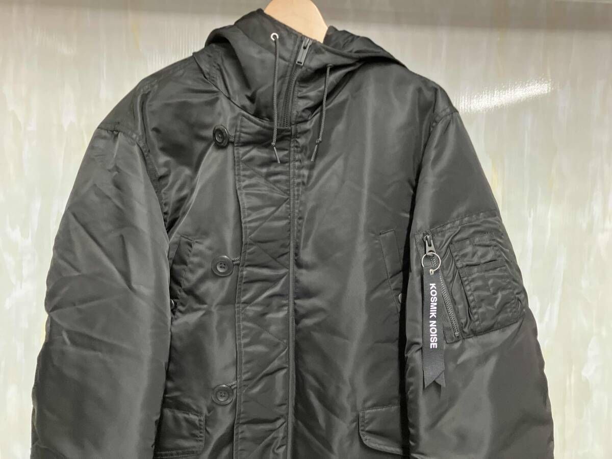 GU × UNDERCOVER ジーユー アンダーカバー ヒートパデッドコンバーチブルコート 311-352699 ブラック Sサイズ