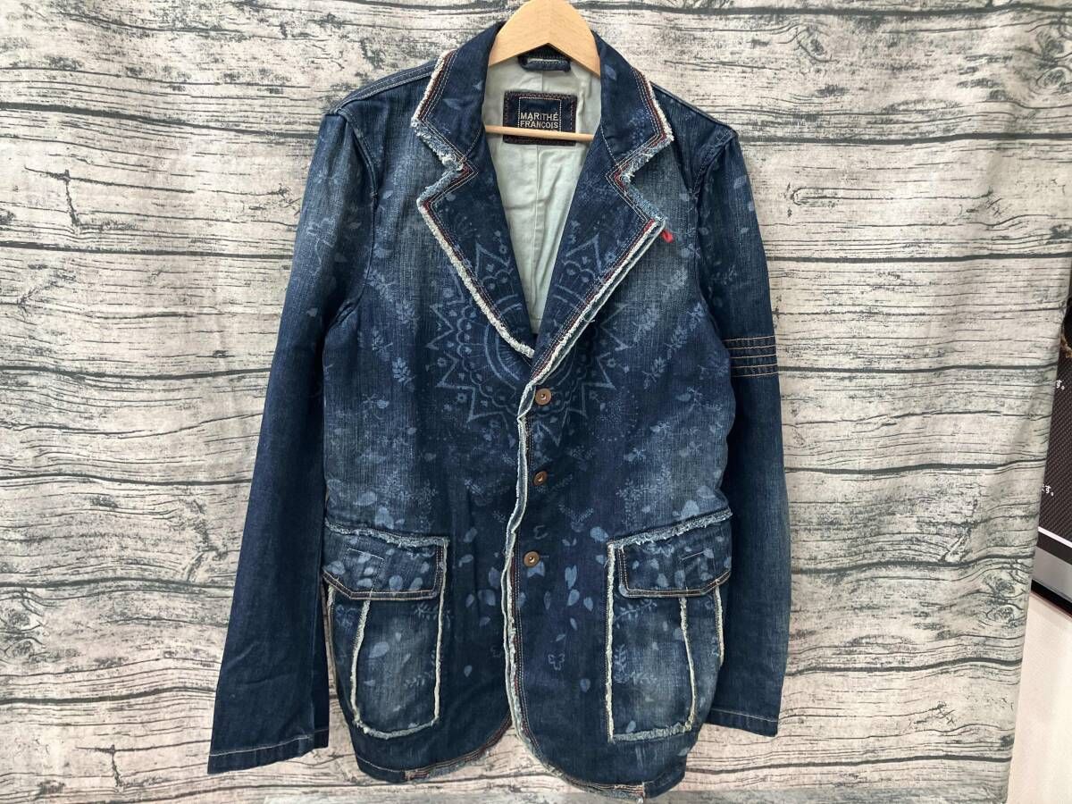 MARITHE GIRBAUマリテフランソワジルボー デニムテーラードジャケット M 7 4090 Lサイズ