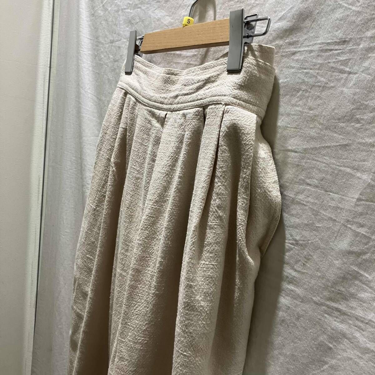 ISSEY MIYAKE PLANTATION／コットンパンツ／ホワイト M ボタン欠損 綿