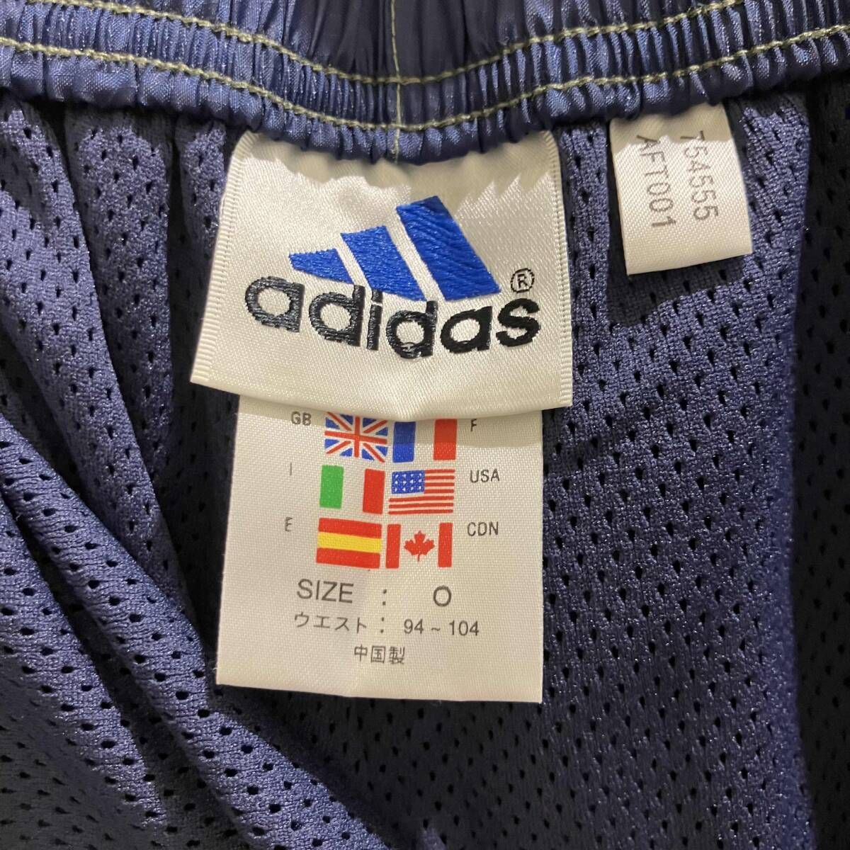 90-00s adidasナイロンパンツその他ロングパンツXLブルーアディダス