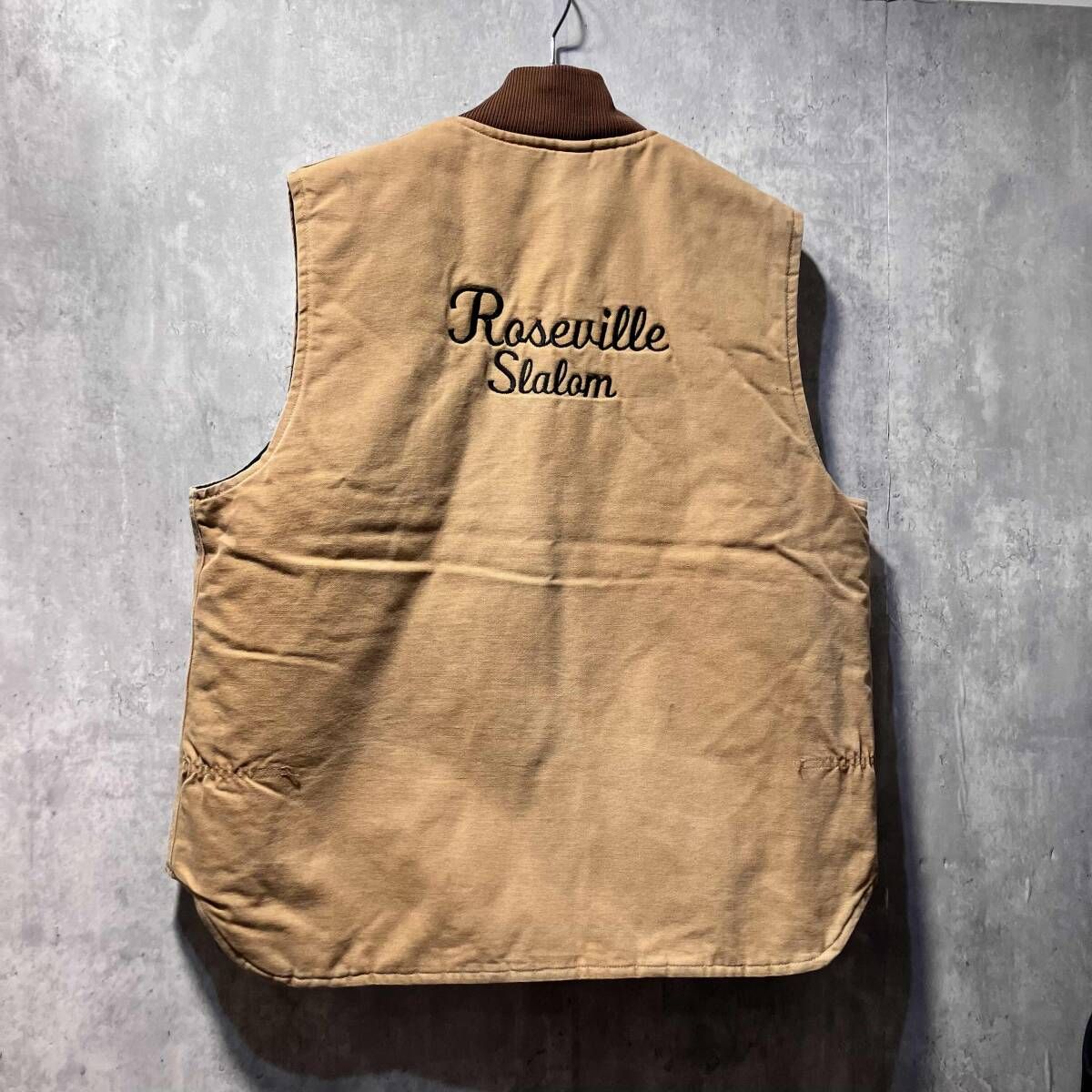 Carhartt ダック地JAKE刺繍べスト サイズXL カーハート