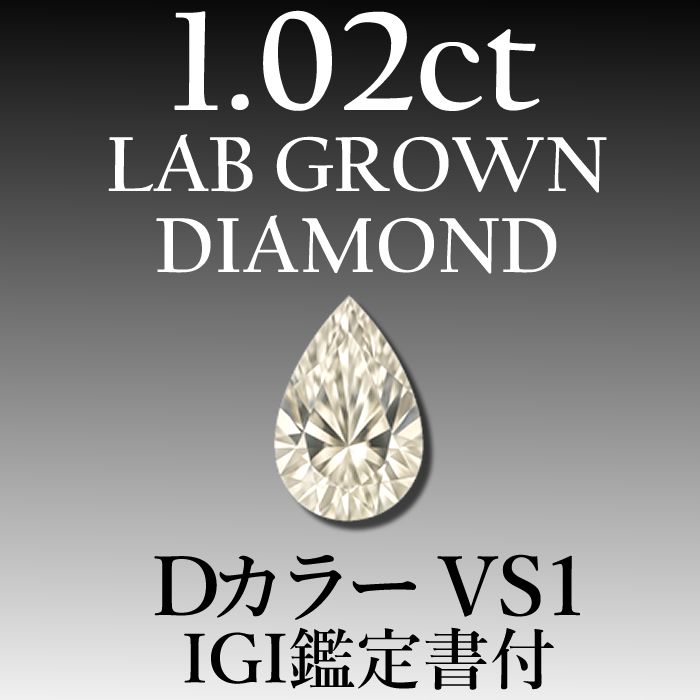 最高品質】ラボグロウンダイヤモンド 1.02ct D VS1 鑑定書付き - メルカリ