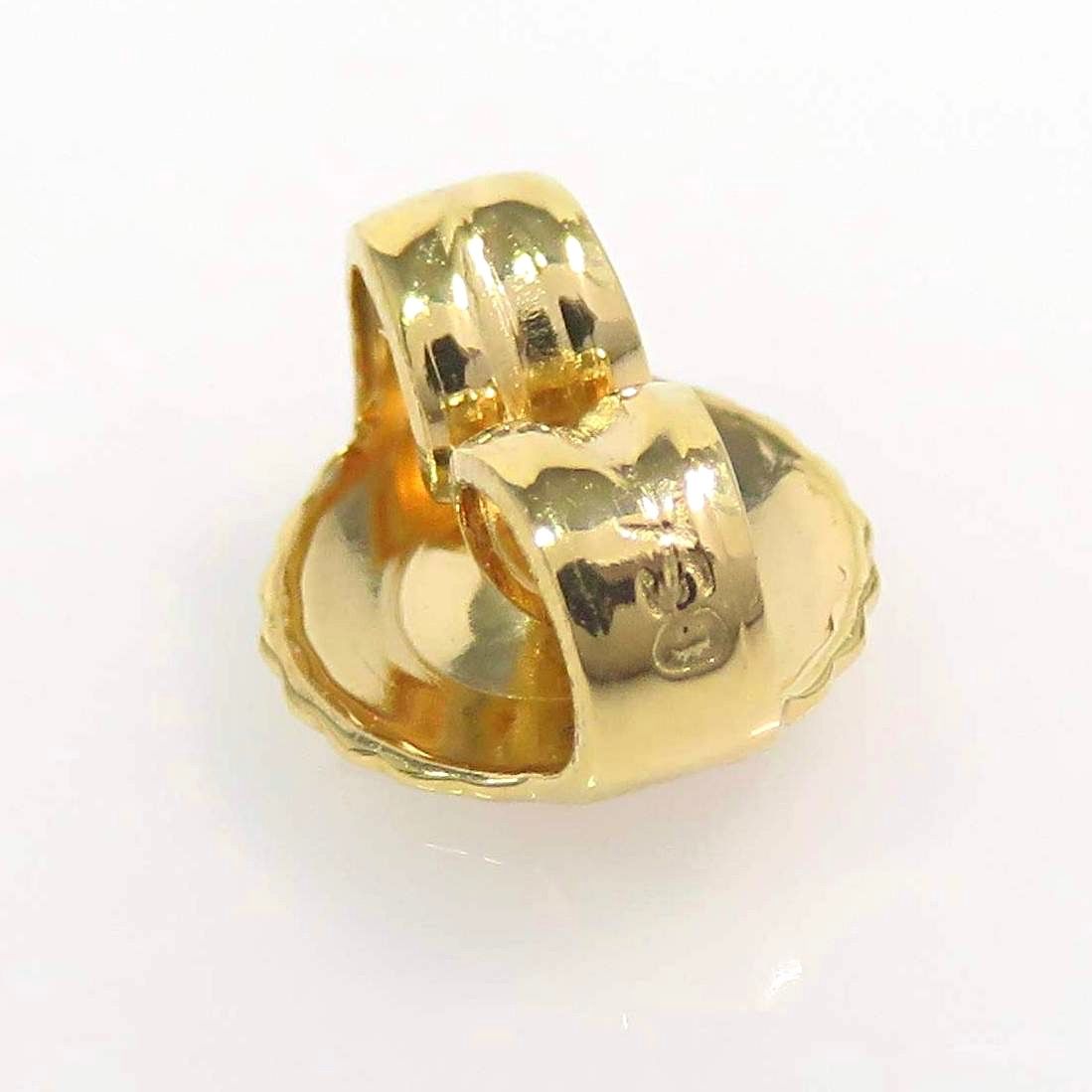 TIFFANY&Co ティファニー 750 オープンハート ピアス イエローゴールド