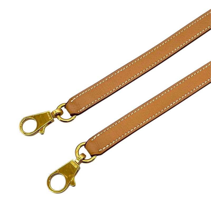 エルメス HERMES ストラップ ナチュラル GD金具 クシュベル ユニ