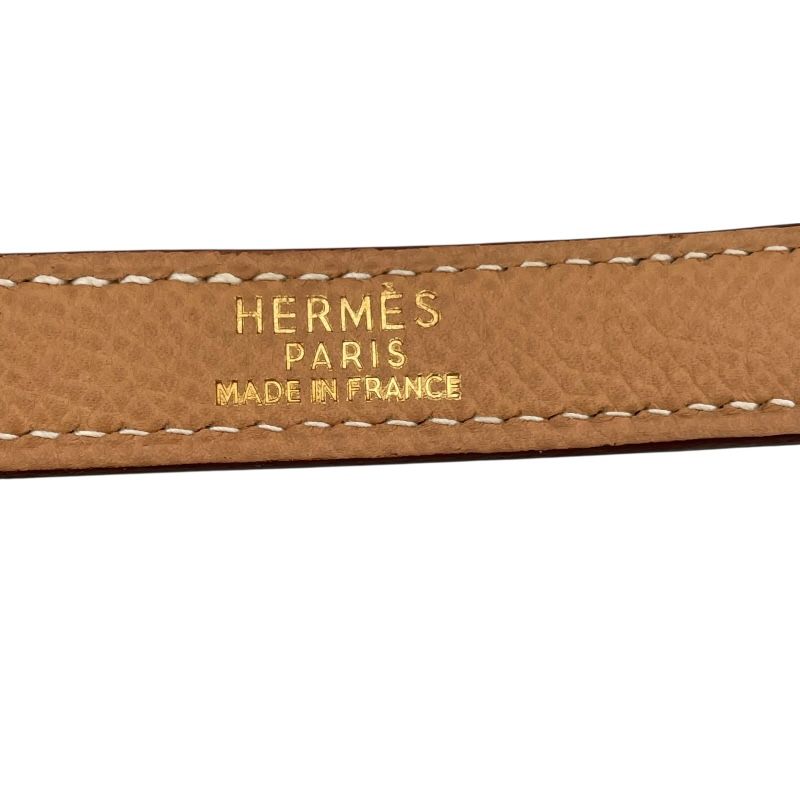 エルメス HERMES ストラップ ナチュラル GD金具 クシュベル ユニ
