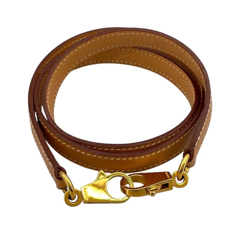 エルメス HERMES ストラップ ナチュラル GD金具 クシュベル ユニ