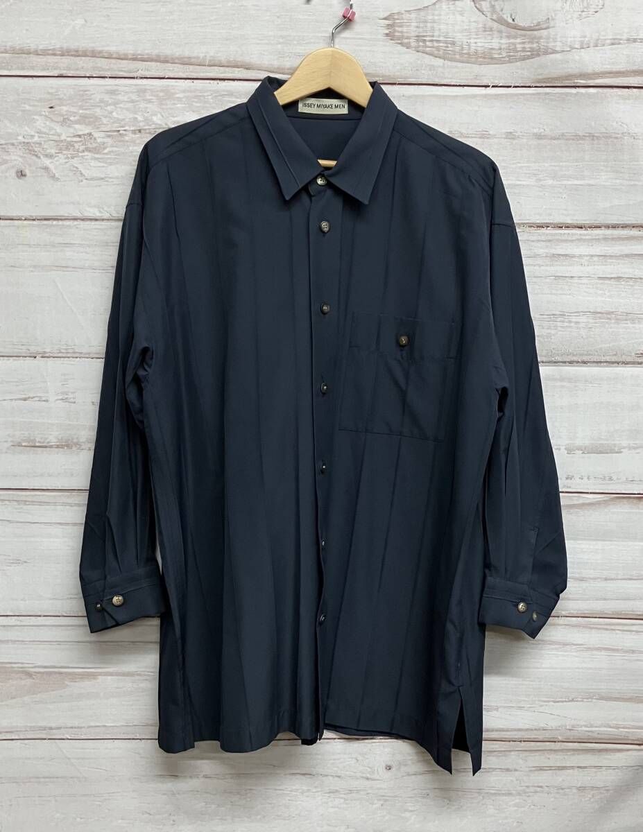 ISSEY MIYAKE MEN イッセイミヤケ 長袖プリーツシャツME61FJ063 メンズ