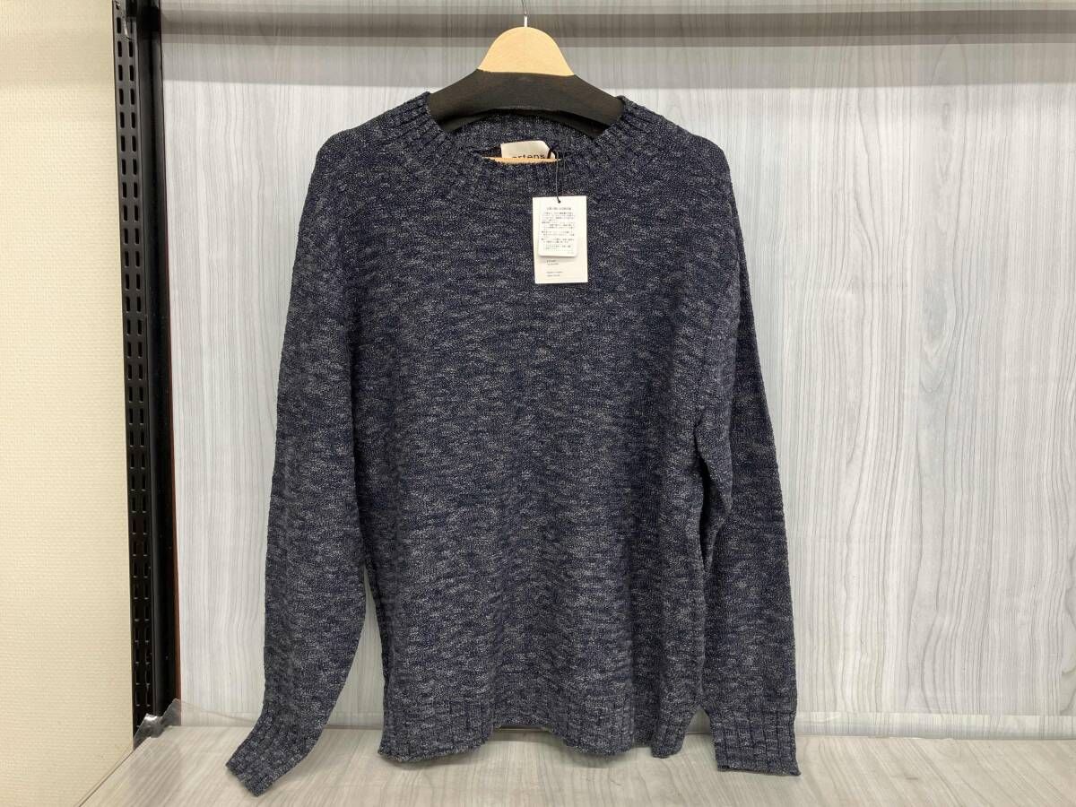 artens EKISEN P O 1030202 アーテンス コットンニット プルオーバーニット ネイビー グレー レディース サイズ3