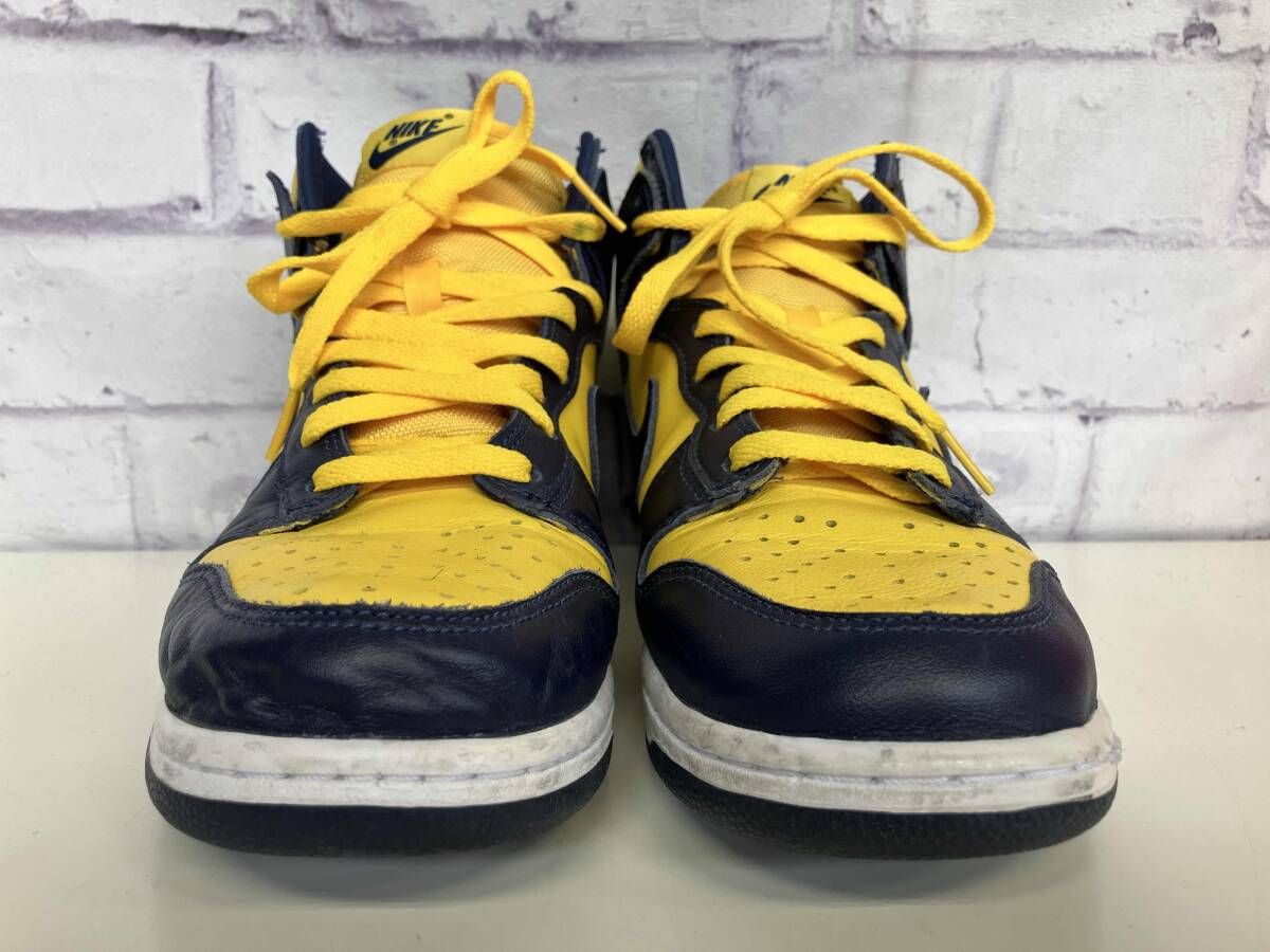 箱付き】 NIKE ナイキ DUNK HIGH SP MICHIGAN ダンク ミシガン 26.5cm 
