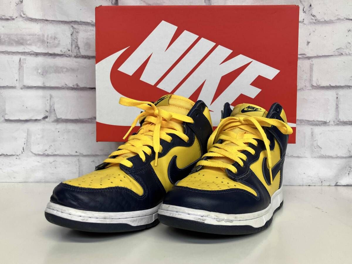 箱付き】 NIKE ナイキ DUNK HIGH SP MICHIGAN ダンク ミシガン 26.5cm