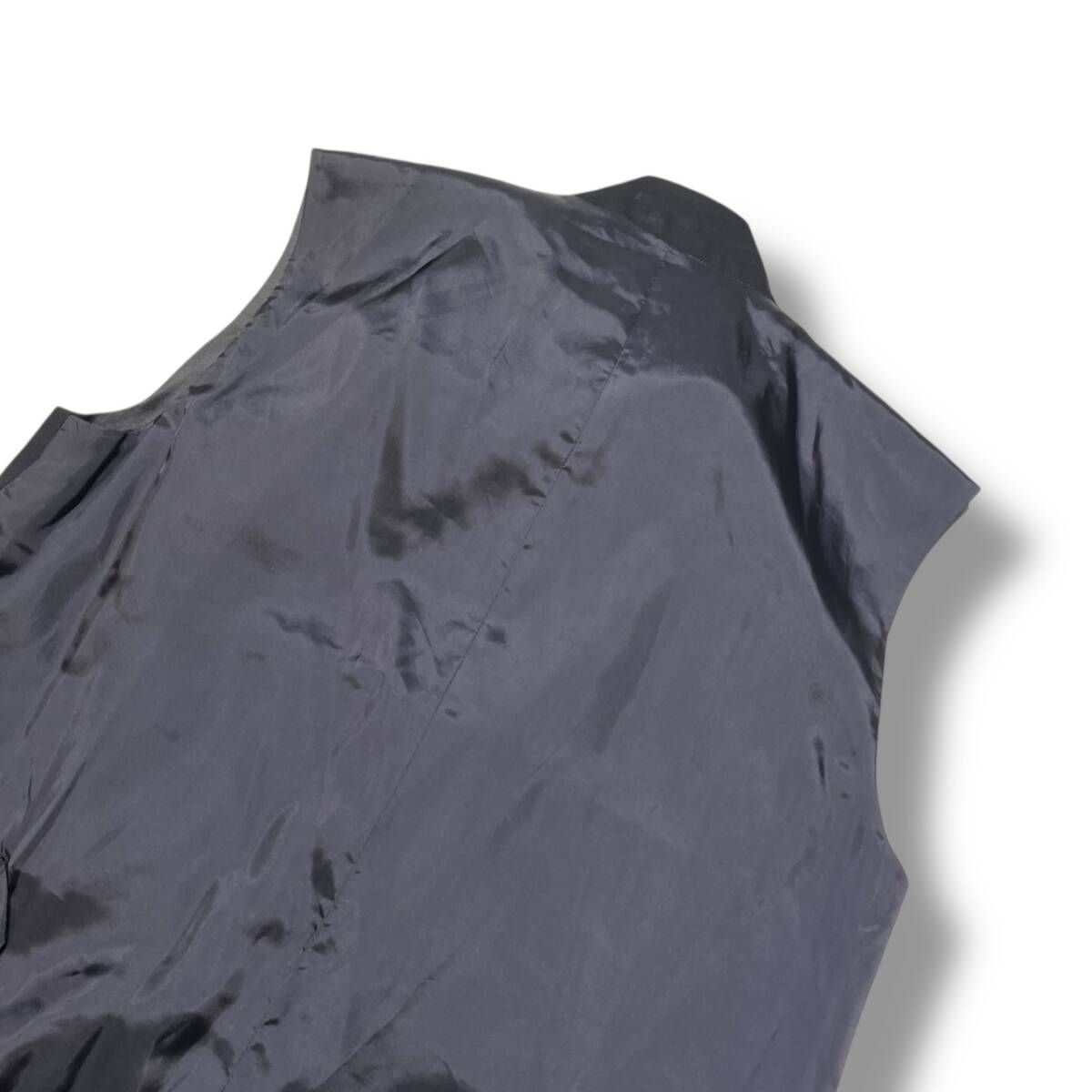 19ss YOHJI YAMAMOTO POUR HOMMEスタンドカラーベストA ブラック