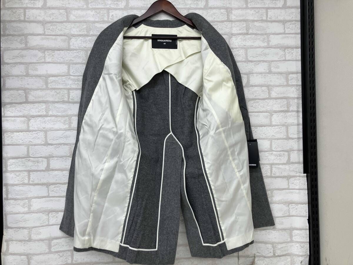 DSQUARED2 / コート/S/ウール/GRY DSQUARED2 S74AA0052 S42925 ディースクエアード チェスターコート