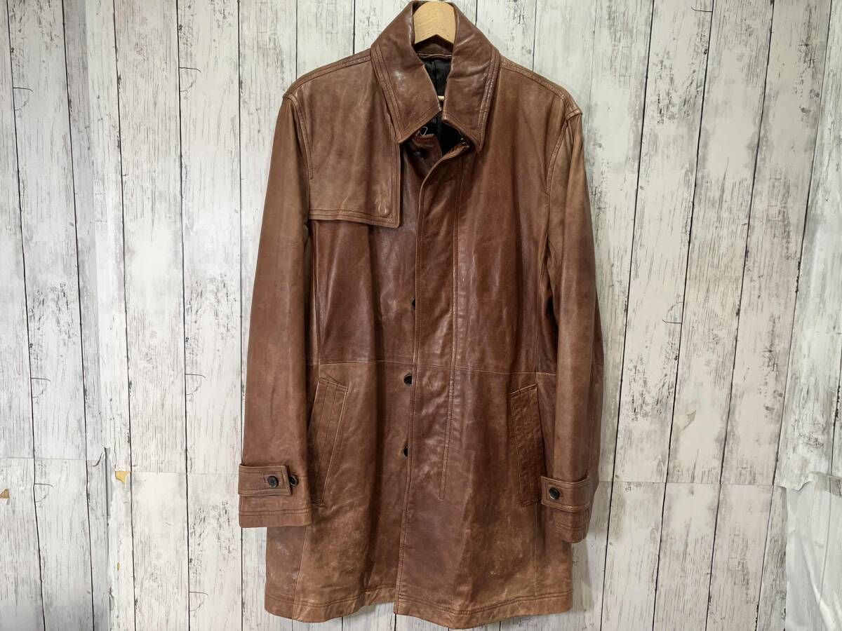 TORNADO MART トルネードマート レザーコート ブラウン 羊革 Y2K