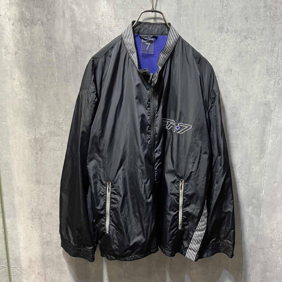 EMPORIO ARMANI NYLON JACKET 刺繍ナイロンジャケット XXXサイズ