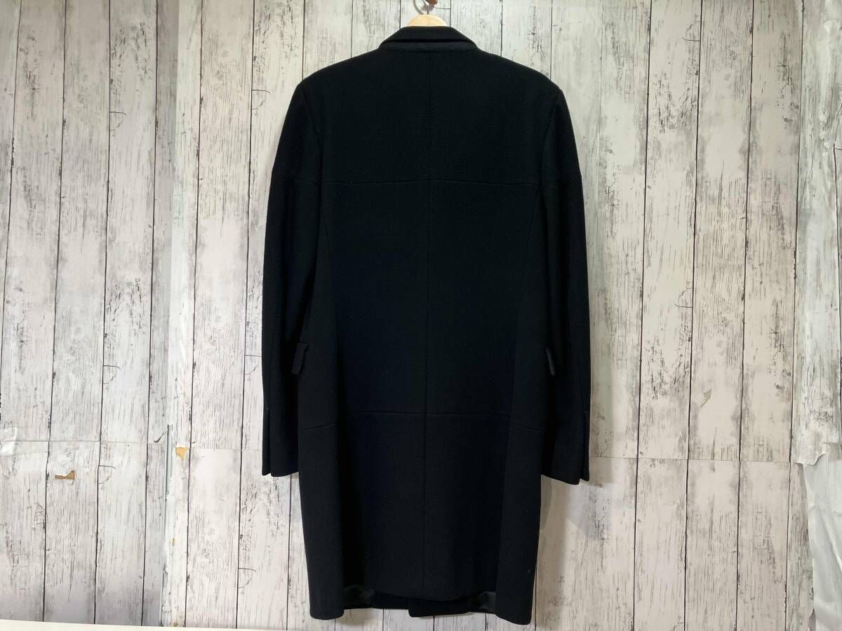 Jil sander ジルサンダー イタリア製 チェスターコート ブラック 46