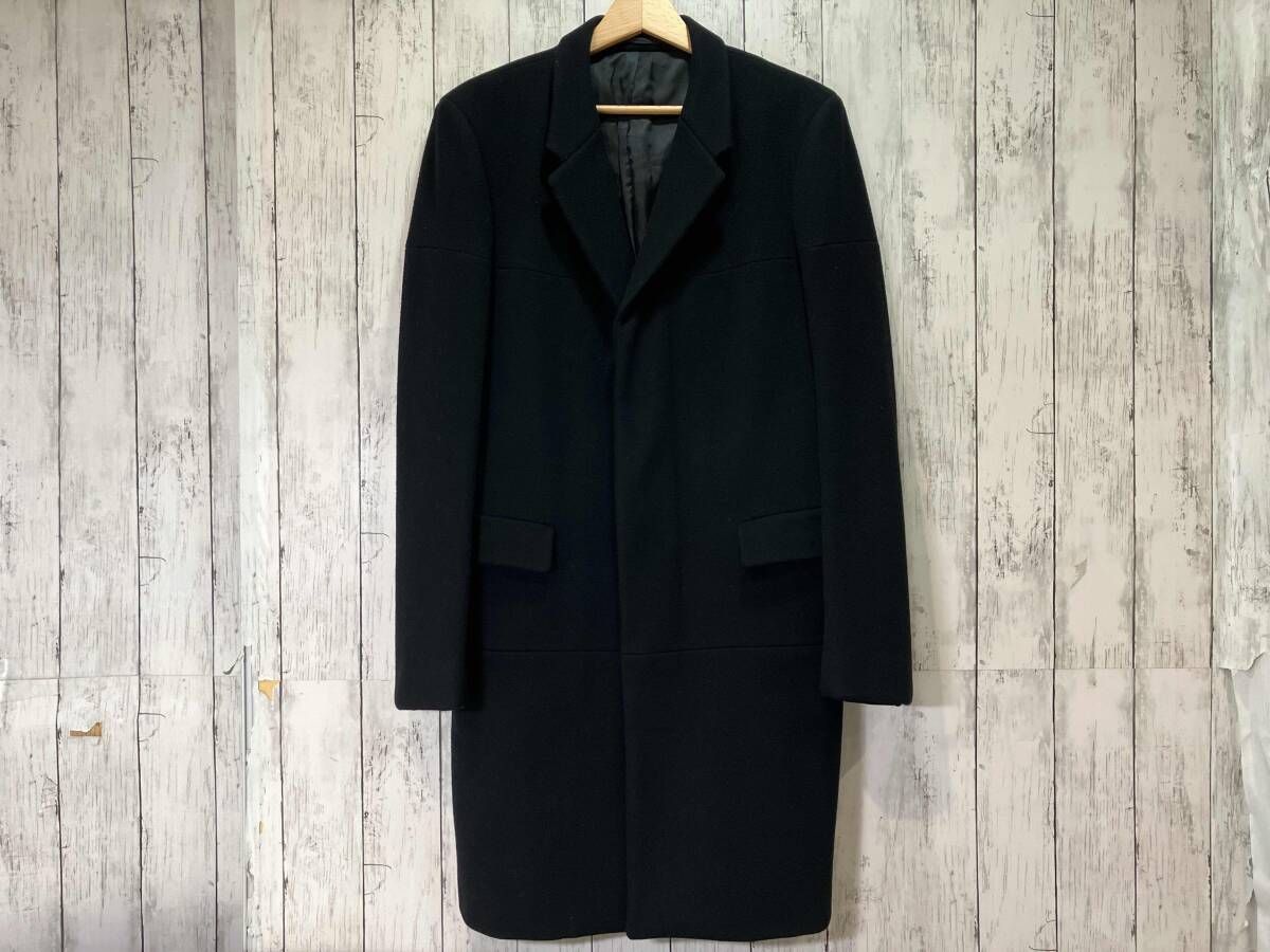 JIL SANDER チェスターコート ブラック46 Jil sander ジルサンダー イタリア製 チェスターコート ブラック 46