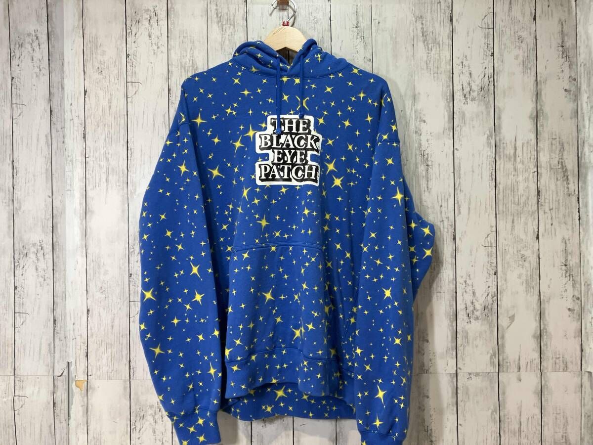 BLACK EYE PATCH ブラックアイパッチ パーカー 星柄 サイズL - メルカリ