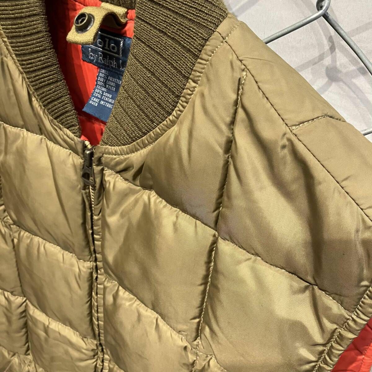 POLO RALPH LAUREN DOWN VEST ダウンベスト size S ブラウン ポロ