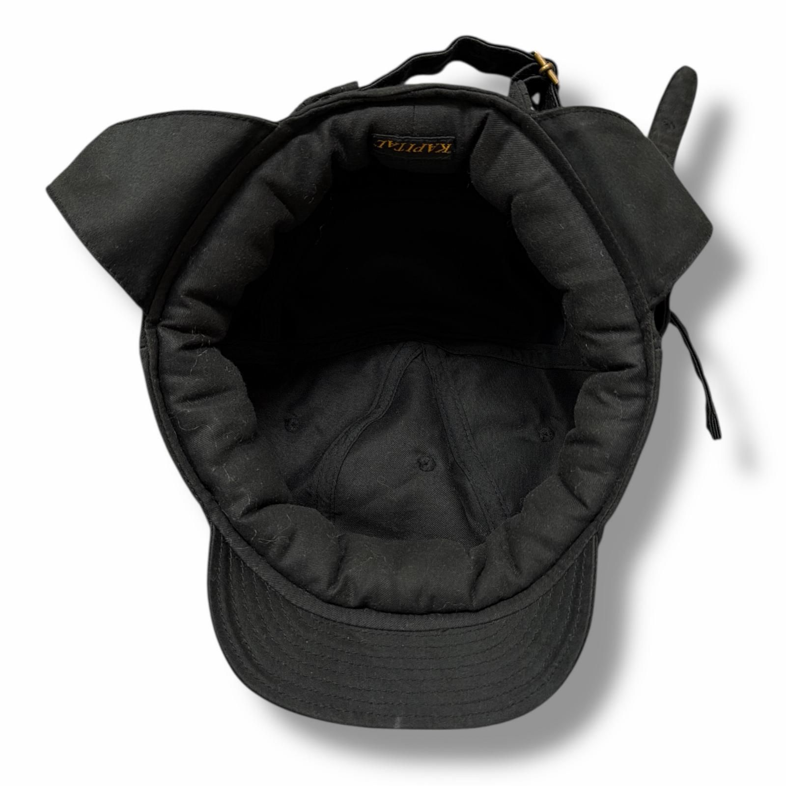 KAPITAL 20AW キャスケットフライトキャップ キャスケット キャピタル K2011XH531 ブラック F （3510M）