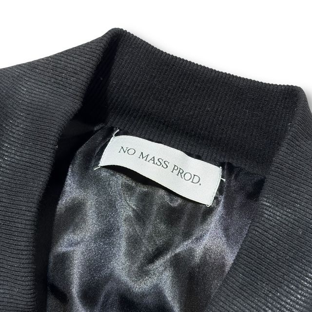 NO MASS PROD VOID CROPPED FLIGHT JACKET サイズ2 ブラック
