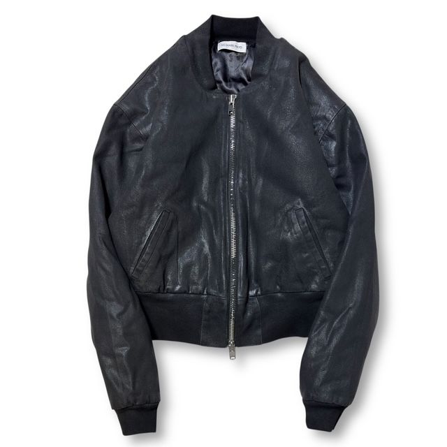 NO MASS PROD VOID CROPPED FLIGHT JACKET サイズ2 ブラック