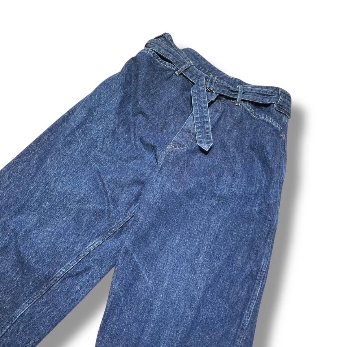 21AW COMOLI ベルテッドデニムパンツ グルカパンツ U03-03011