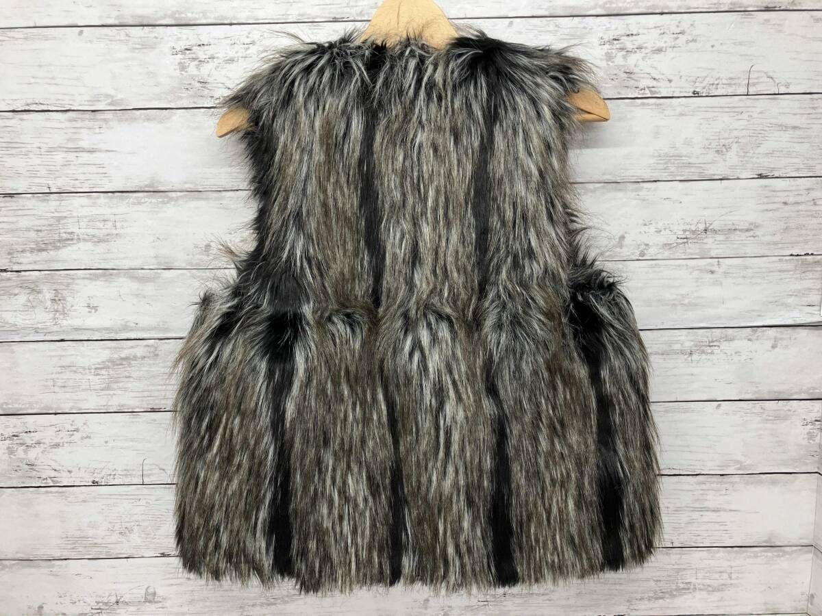 FWK Engineered Garments ベスト Over Vest Nyco Ripsto フェイクファー ブラック アメリカ製 サイズ1