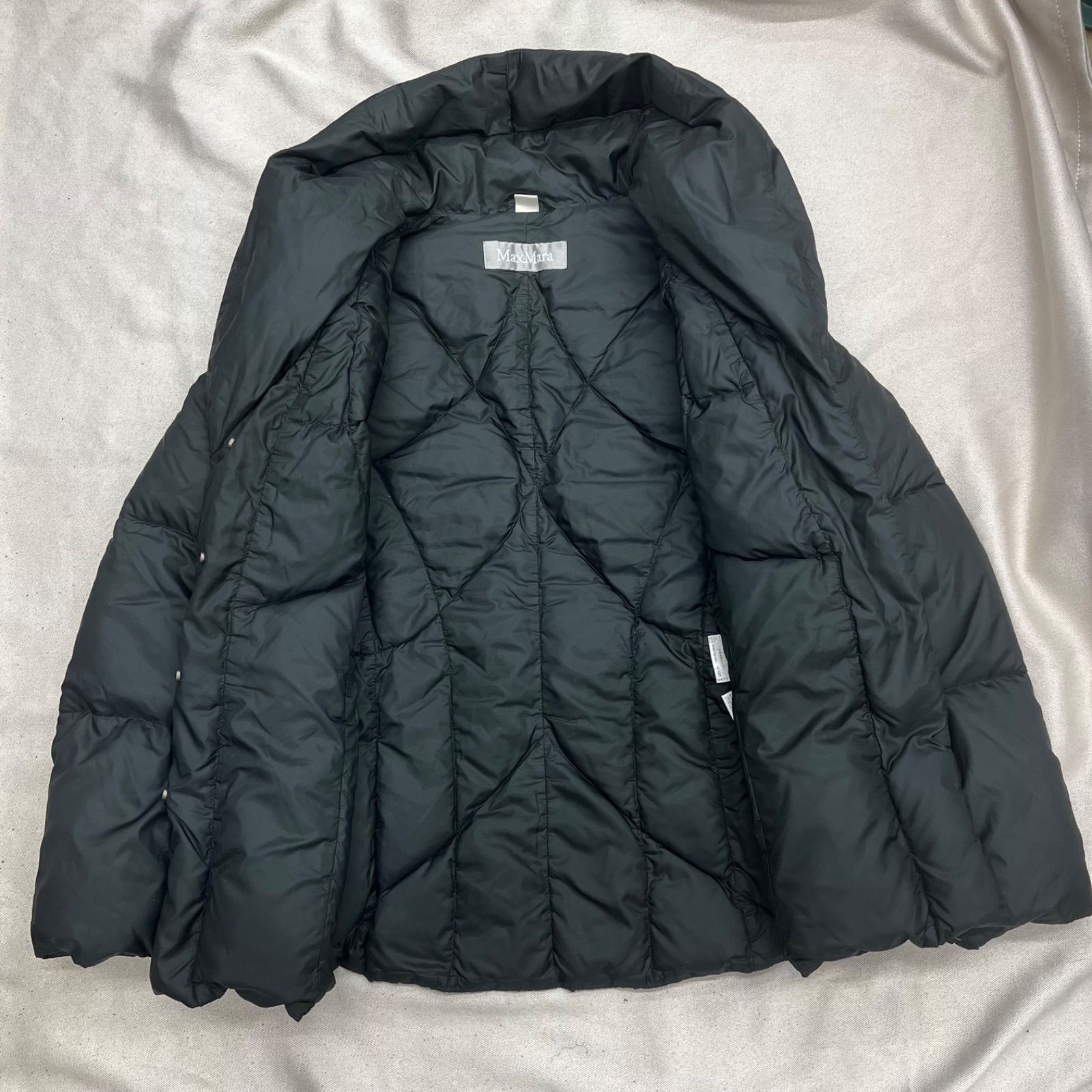 Max Mara マックスマーラ ダウンジャケット ブラック 黒 42 Lサイズ 