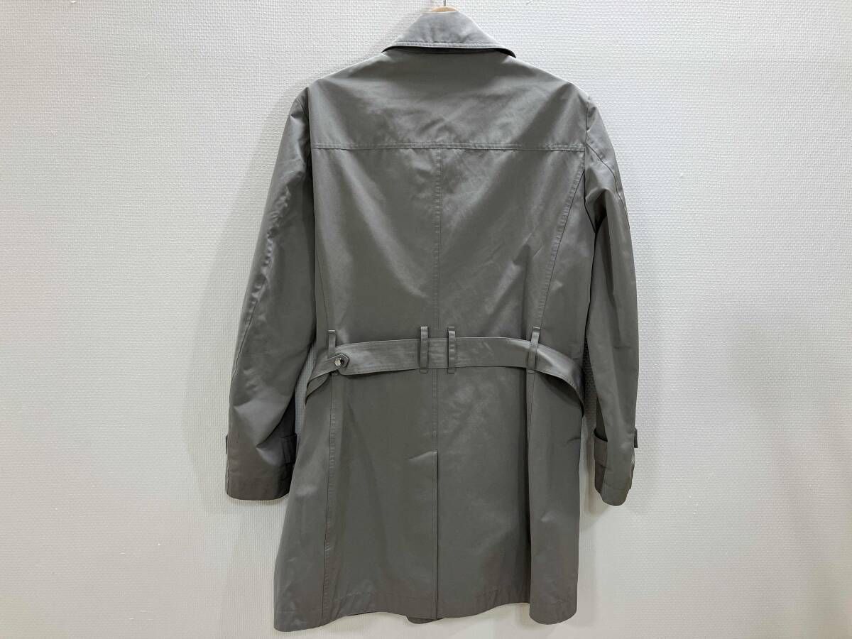 MOORER トレンチコート 綿混トレンチコート コットン単衣トレンチコート カーキベージュ 46 秋