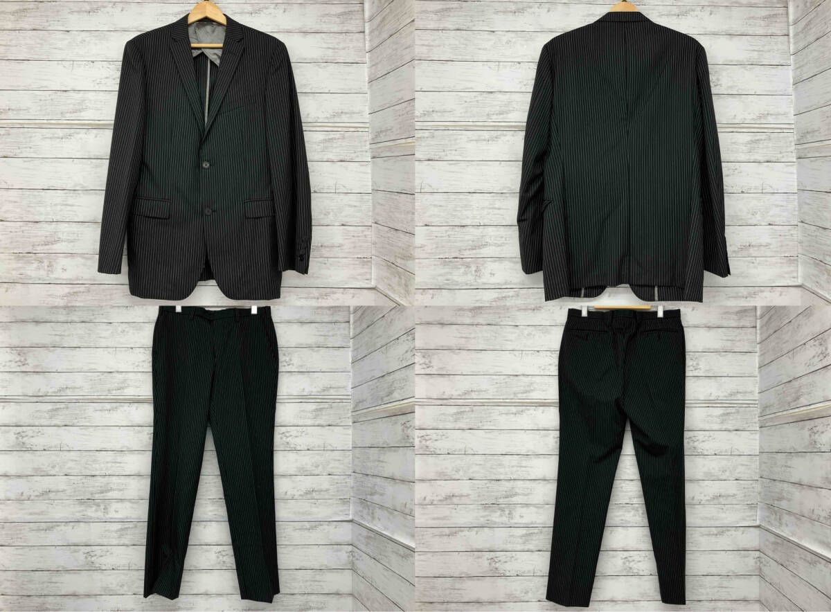 BURBERRY BLACK LABEL／スーツ／ブラック／ストライプ／BMD51-211-09