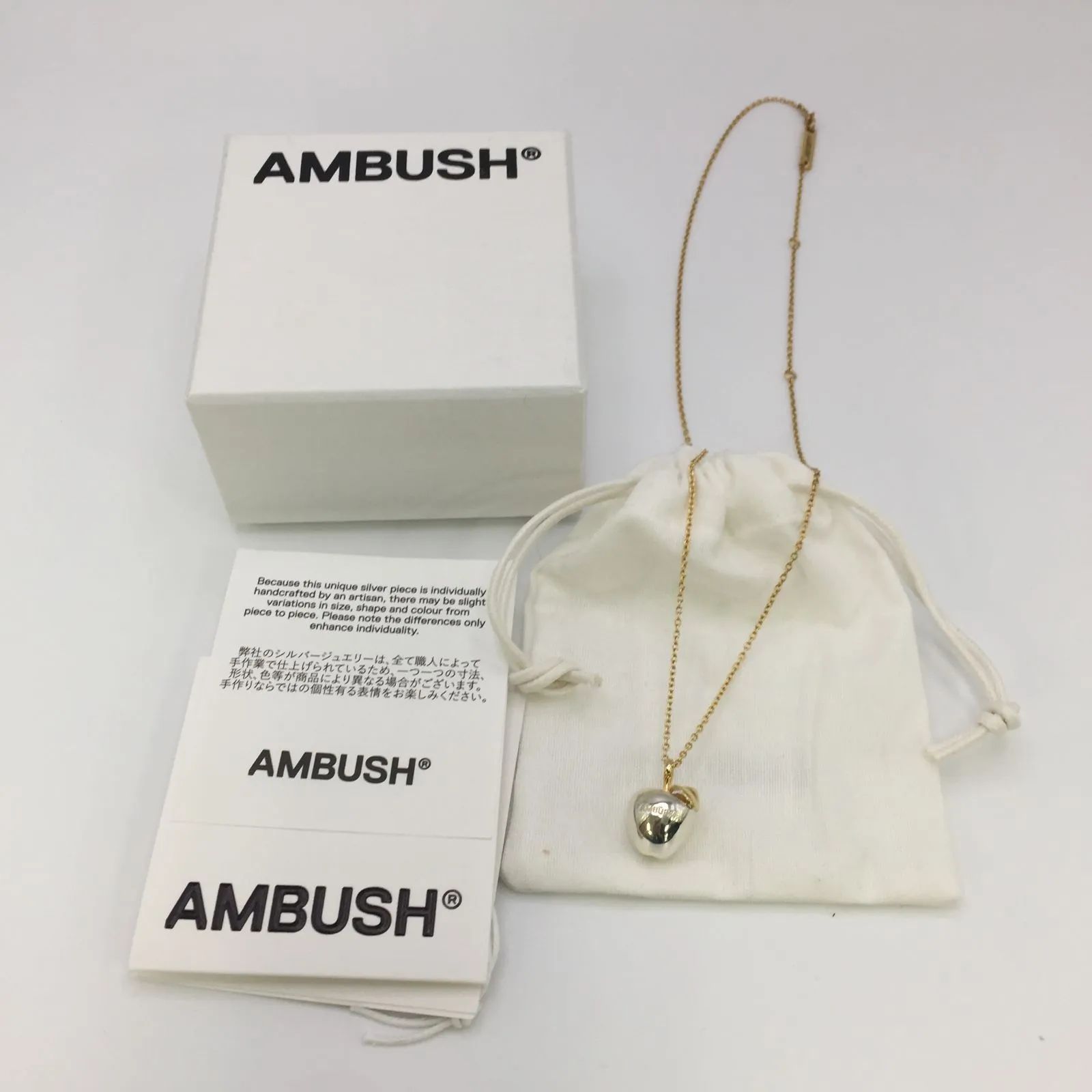 AMBUSH アンブッシュ APPLE CHARM ネックレス シルバー 925 (ME82-213