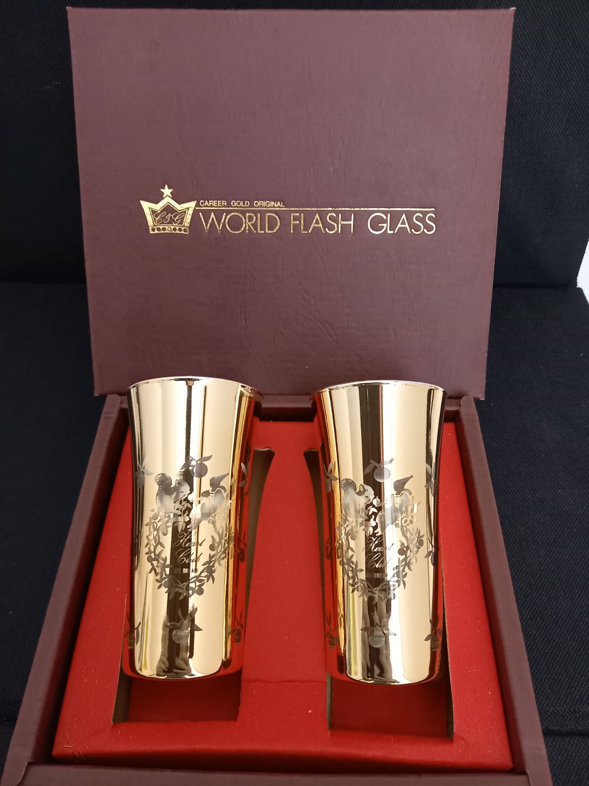 新品・未使用】WORLD FLASH GLASS キャリアゴールドオリジナル