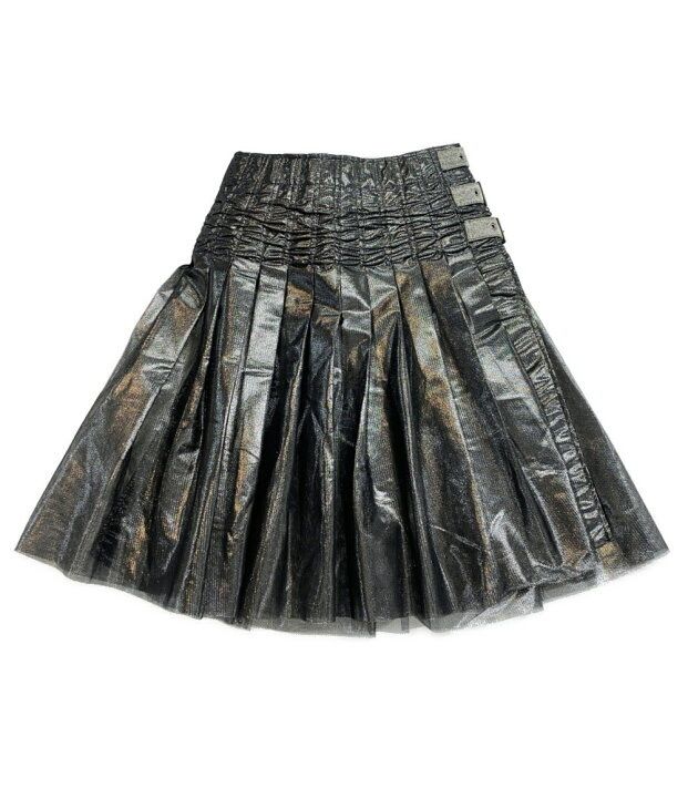 美品 ジュンヤワタナベ ベルテッドプリーツスカート 25SS JO-S003