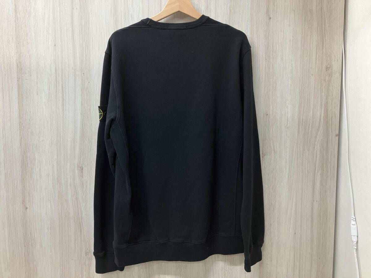 STONE ISLAND BRUSHED ORGANIC COTTON FLEECE ブラック サイズL