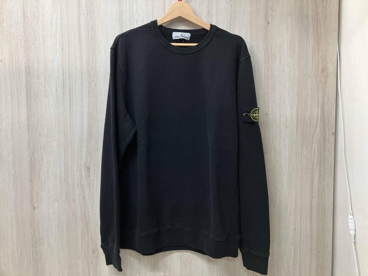 STONE ISLAND BRUSHED ORGANIC COTTON FLEECE ブラック サイズL