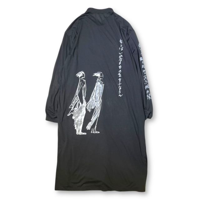 25 ss YOHJI POUR HOMME 長袖シャツ C Ny JERSEY B PRINT BLOUSE HP 96 605 1 02 ヨウジヤマモトプールオム