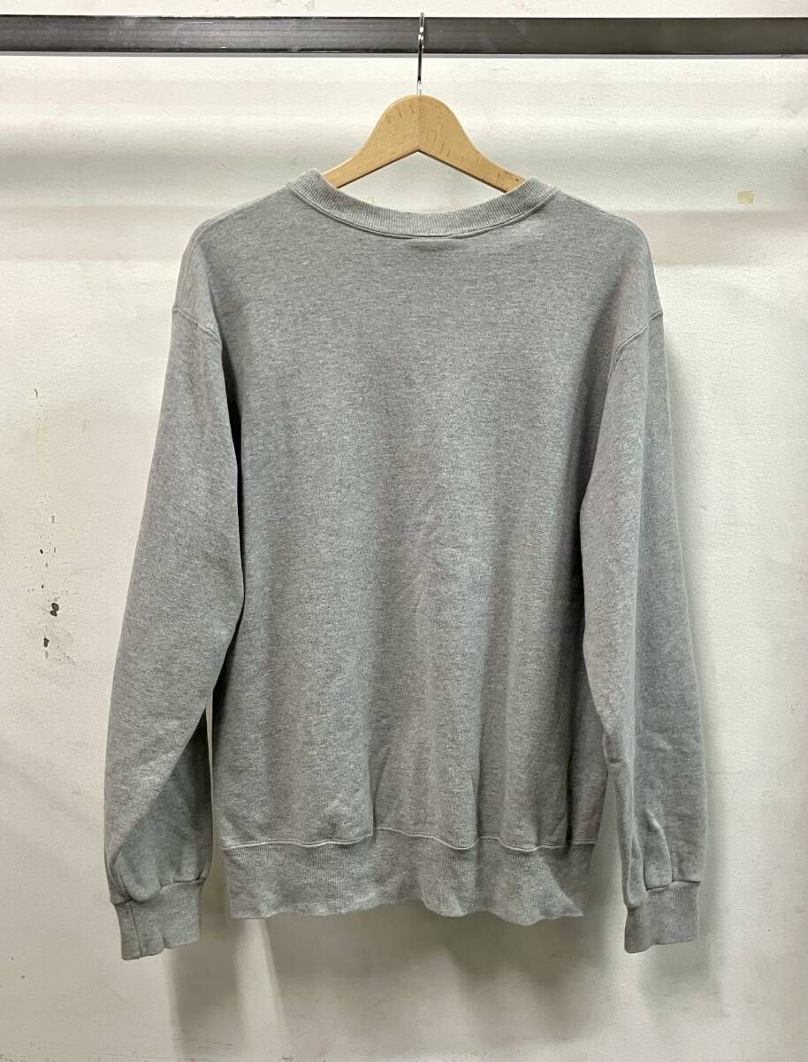 Champion チャンピオン スウェット 90 s 90年代後期 刺繍ロゴ 前Vガゼット 霜降り アメリカンカジュアル サイズM グレー コットン92