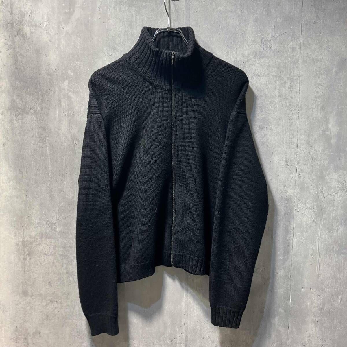 RE-PURPOSE/ニット/ZIP cardigan サイズM ブラック リパーパス 【公式 