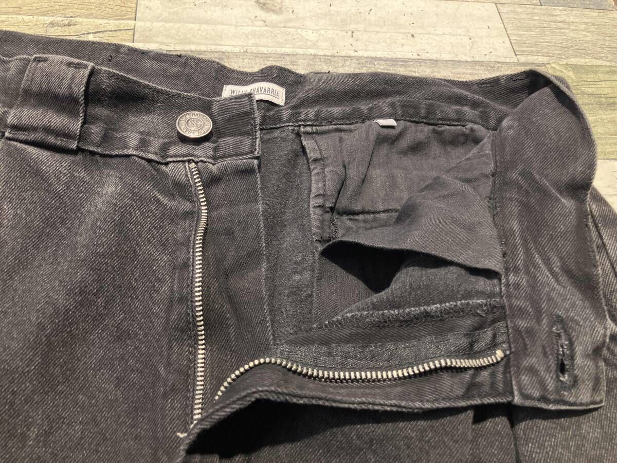 WILLY CHAVARRIA ウィリーチャバリア DenimWide Cargo Pants デニム